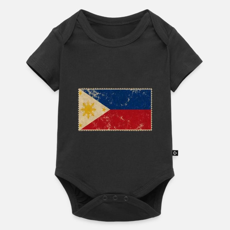 Philippinen - Baby Premium Kurzarmbody - Schwarz