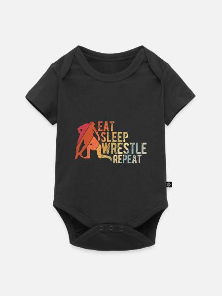 Grappling Martial Arts Wrestling - Baby Premium Kurzarmbody - Schwarz