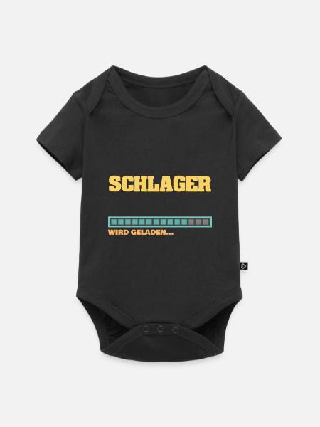 Ladebalken Schlager Schlagerstar wird geladen - Baby Premium Kurzarmbody - Schwarz