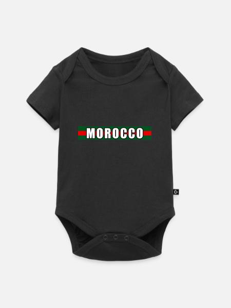 Marokko in Kraft - Baby Premium Kurzarmbody - Schwarz