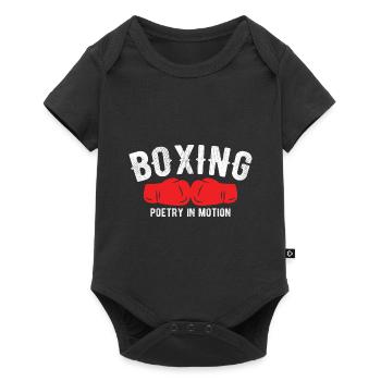 Boxsport Boxing - Baby Premium Kurzarmbody - Schwarz - Vorne