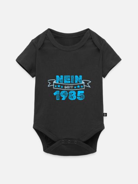 Dagegen 1985 - Baby Premium Kurzarmbody - Schwarz