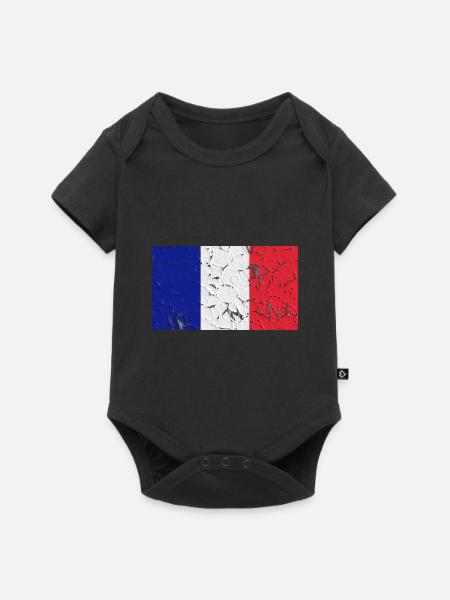 Land Mayotte - Baby Premium Kurzarmbody - Schwarz