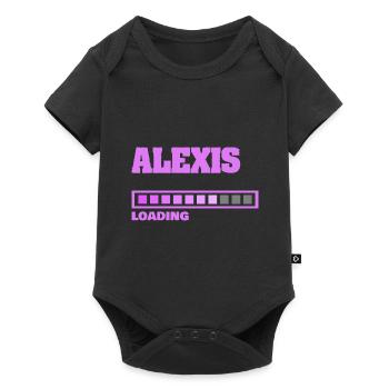 Alexis as a baby - Baby Premium short-sleeve bodysuit - black - Front