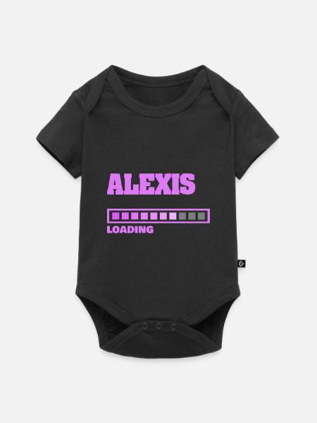 Alexis als Baby - Baby Premium Kurzarmbody - Schwarz