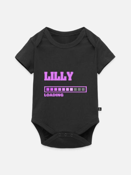 Lilly als Baby - Baby Premium Kurzarmbody - Schwarz
