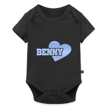 Gold Benny - Baby Premium Kurzarmbody - Schwarz - Vorne