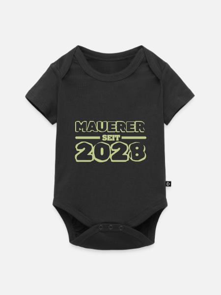 2028 - Baby Premium Kurzarmbody - Schwarz