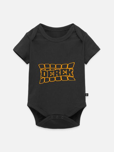Derek - Baby Premium Kurzarmbody - Schwarz