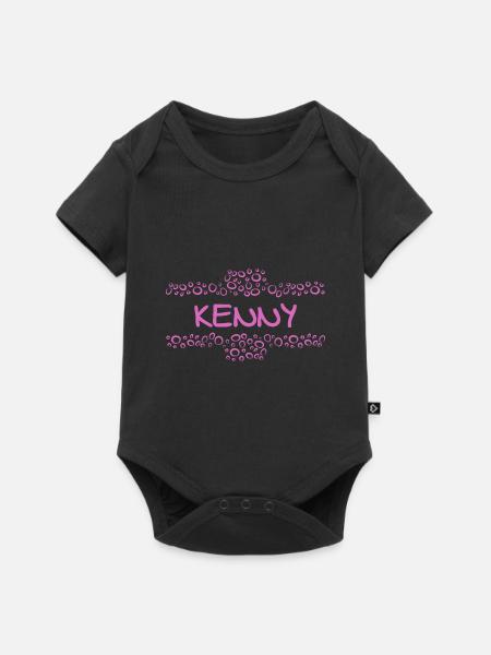Vorname Kenny - Baby Premium Kurzarmbody - Schwarz