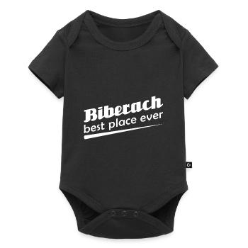 Biberach - Stadt best place ever - Baby Premium Kurzarmbody - Schwarz - Vorne
