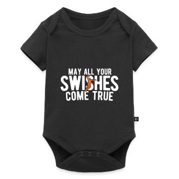 Basketball - Baby Premium Kurzarmbody - Schwarz - Vorne