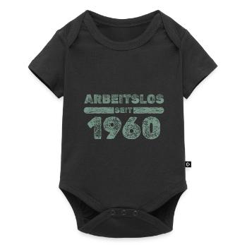 seit 1960 - Baby Premium Kurzarmbody - Schwarz - Vorne