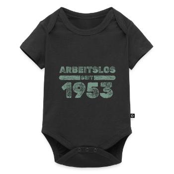 Arbeitslos 1953 - Baby Premium Kurzarmbody - Schwarz - Vorne