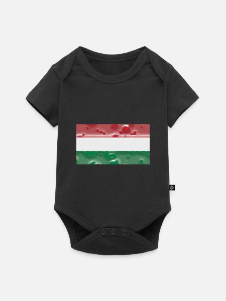 Ungarn Ungarn - Baby Premium Kurzarmbody - Schwarz