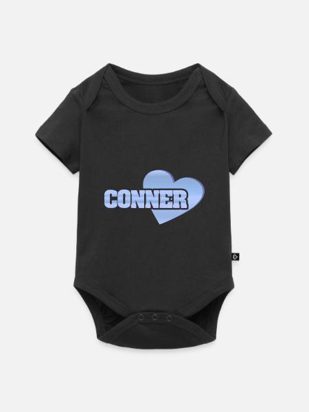 Conner - Baby Premium Kurzarmbody - Schwarz