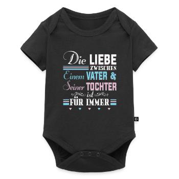 Die Liebe zwischen Vater & Tochter - Baby Premium Kurzarmbody - Schwarz - Vorne