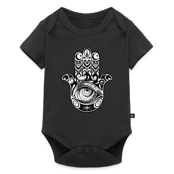 L'oeil de la main - Body à manches courtes Premium Bébé - noir - Devant