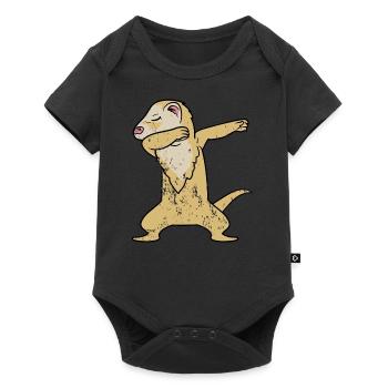 Rétro Vintage Grunge Dabbing Dab Ferret - Body à manches courtes Premium Bébé - noir - Devant