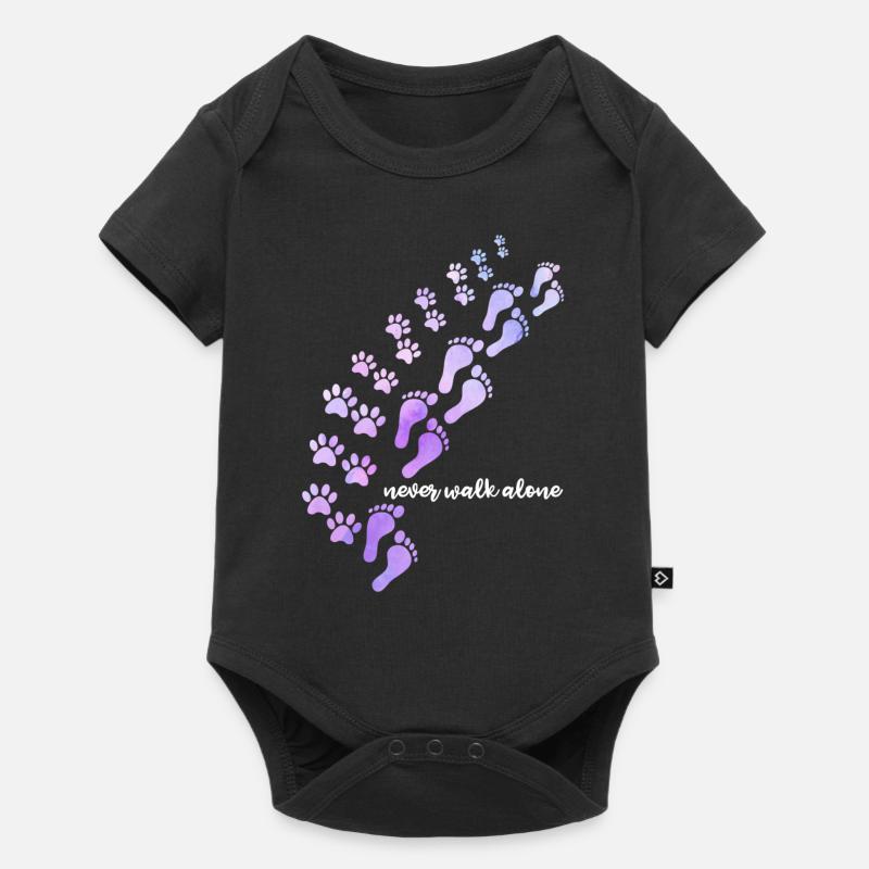 Never Walk Alone - Baby Premium short-sleeve bodysuit - black