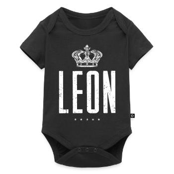 Leon - Baby Premium short-sleeve bodysuit - black - Front