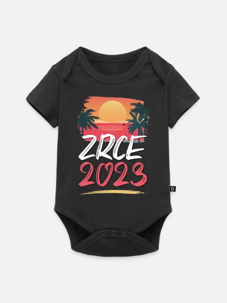 Zrce 2023 - Baby Premium Kurzarmbody - Schwarz