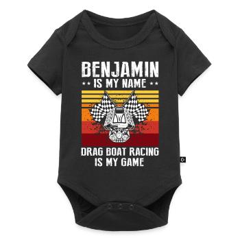 Speedboat Racing Design for Racing Boaters - Baby Premium short-sleeve bodysuit - black - Front