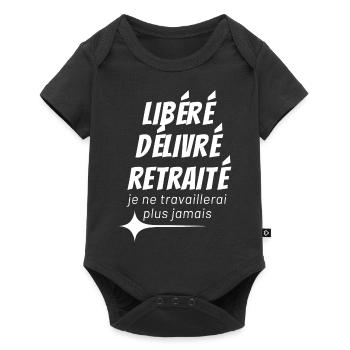 RELEASED ISSUED RETIRED - Baby Premium short-sleeve bodysuit - black - Front