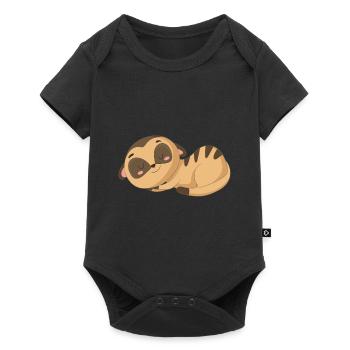 Pretty meerkat - Baby Premium short-sleeve bodysuit - black - Front