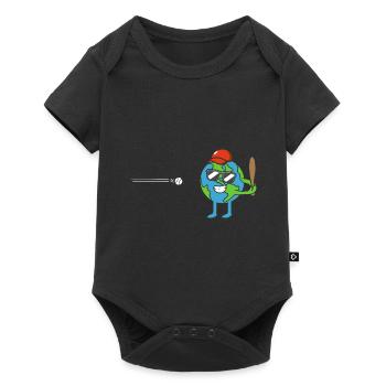 La Terre joue au baseball Jour de la Terre Jour de l’environnement Jour de la Terre - Body à manches courtes Premium Bébé - noir - Devant
