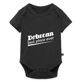 Doberan - Stadt best place ever - Baby Premium Kurzarmbody - Schwarz - Vorne