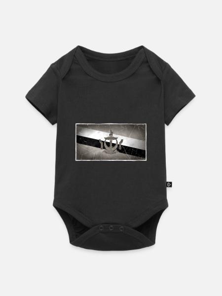 Brunei - Baby Premium Kurzarmbody - Schwarz
