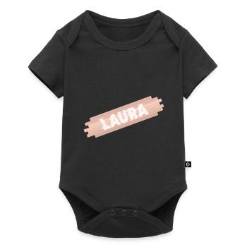 Cadeau pour Laura - Body à manches courtes Premium Bébé - noir - Devant