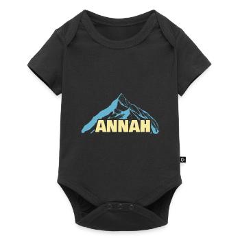 Cadeau pour Annah - Body à manches courtes Premium Bébé - noir - Devant