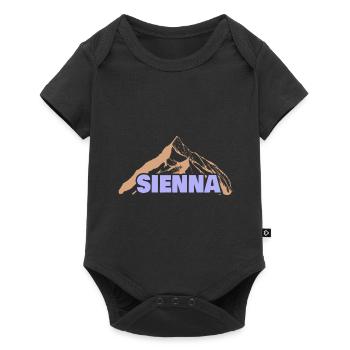 La terre de Sienne comme idée cadeau - Body à manches courtes Premium Bébé - noir - Devant