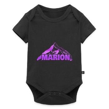 Marion comme une montagne - Body à manches courtes Premium Bébé - noir - Devant