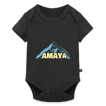 Woman's name Amaya - Baby Premium short-sleeve bodysuit - black - Front