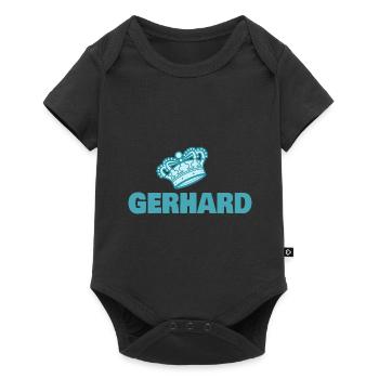 Gerhard - Baby Premium short-sleeve bodysuit - black - Front