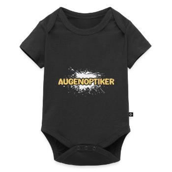 Job Augenoptiker - Baby Premium Kurzarmbody - Schwarz - Vorne