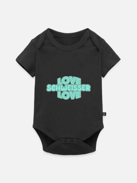 Schweisser - Baby Premium Kurzarmbody - Schwarz