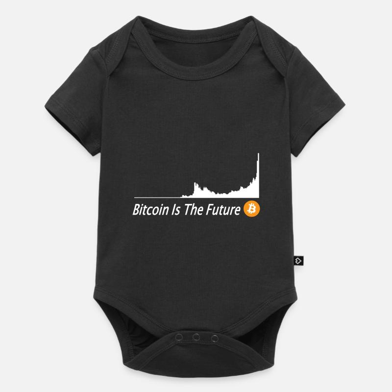 Bitcoin Kurs Bitcoin Is The Future Bitcoin Button - Baby Premium Kurzarmbody - Schwarz