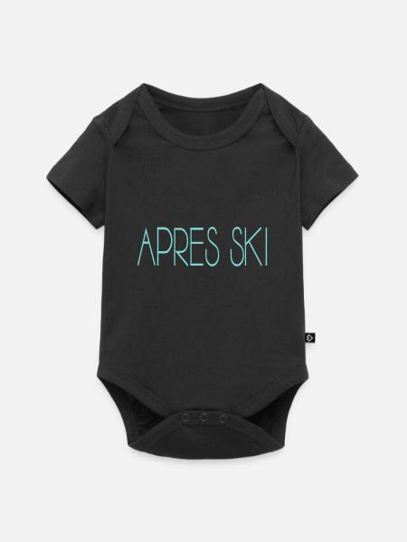 Apres Ski - Baby Premium Kurzarmbody - Schwarz
