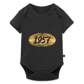 Métaux précieux 1957 - Body à manches courtes Premium Bébé - noir - Devant