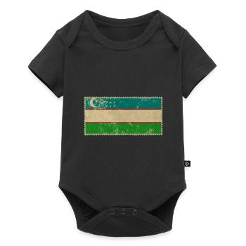 Uzbekistan - Baby Premium short-sleeve bodysuit - black - Front
