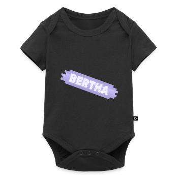 First name for Bertha Mother Infant - Baby Premium short-sleeve bodysuit - black - Front