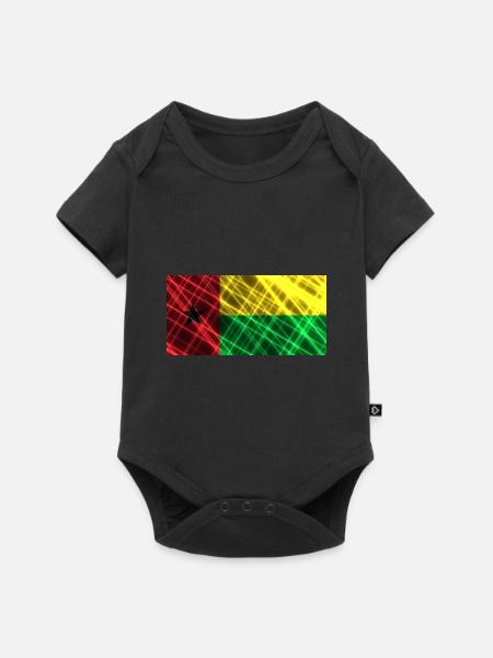 Geschenk für Bissau - Baby Premium Kurzarmbody - Schwarz