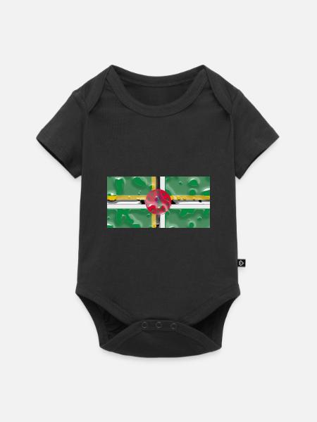 Geschenk für Dominica - Baby Premium Kurzarmbody - Schwarz