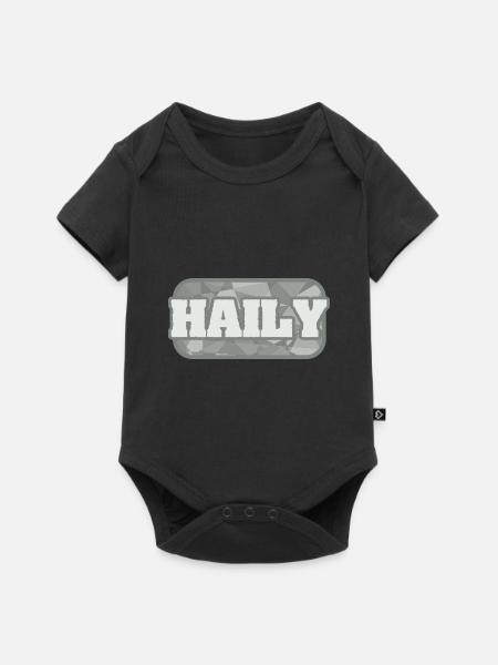 Gesundheit Haily - Baby Premium Kurzarmbody - Schwarz