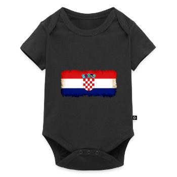 Croatia - Baby Premium short-sleeve bodysuit - black - Front