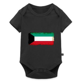 Kuwait as a flag - Baby Premium short-sleeve bodysuit - black - Front